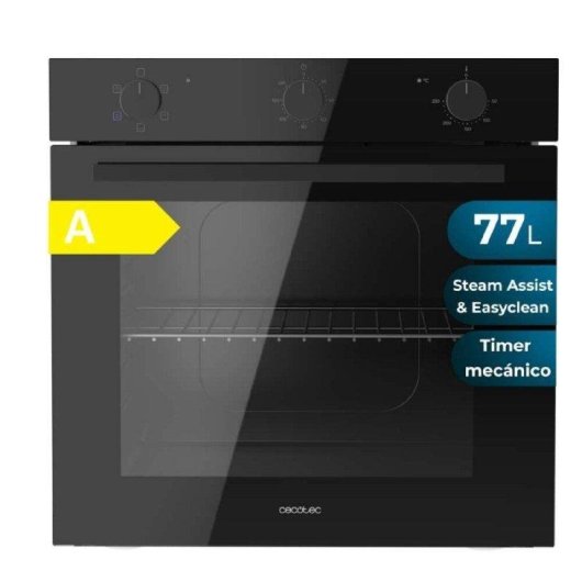 Four encastrable Cecotec Bolero Hexa C126001 Hydrolyse Noir 77L 60cm Vapeur Minuteur Classe A