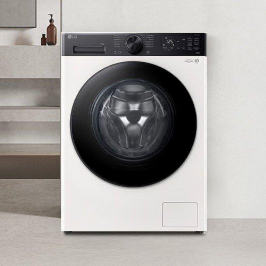 Lave-linge LG F4X5511THB Hublot 11kg 1400rpm A-30% Blanc IA Dosage automatique