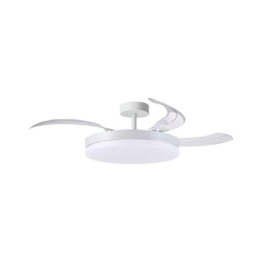Ventilateur de Plafond avec Lumière Bel Air Home Apolo Mini 48W 91cm 6 Vitesses Pales Rétractables Télécommande