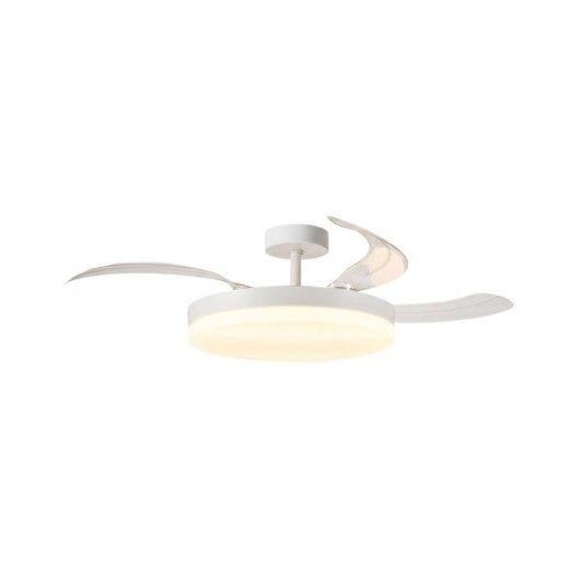 Ventilateur de Plafond avec Lumière Bel Air Home Apolo Mini 48W 91cm 6 Vitesses Pales Rétractables Télécommande