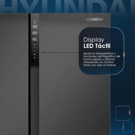 Frigorífico Cuatro Puertas Hyundai HFR18383NDDD00 No Frost 183cm 436L E Dark Inox