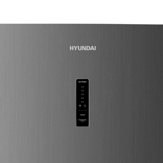 Frigorífico Combi Hyundai HCB20160NEDI02 No Frost 201cm 326L E Inox Display LED