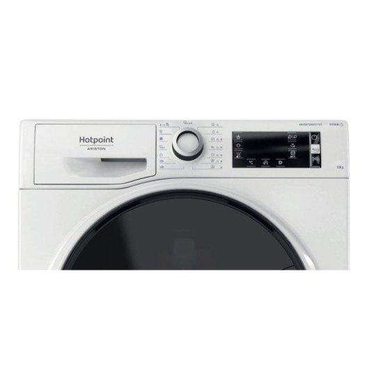 Lave-linge Hotpoint NBT1048WDAEU Hublot 10 kg 1400 rpm Blanc Vapeur Hygiène