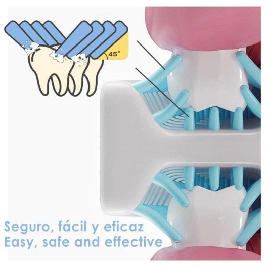 Cepillo de Dientes Infantil Dam Electronics 5 Modos Luz Azul Batería 20días