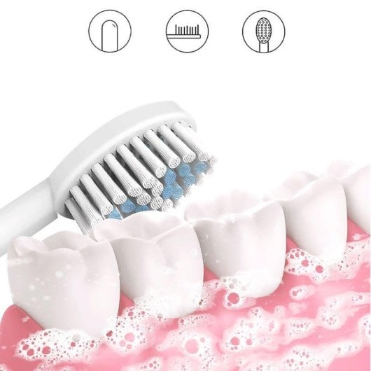 Cepillo de dientes eléctrico Dam Electronics 3 Modos 3 Cabezales Carga Inductiva