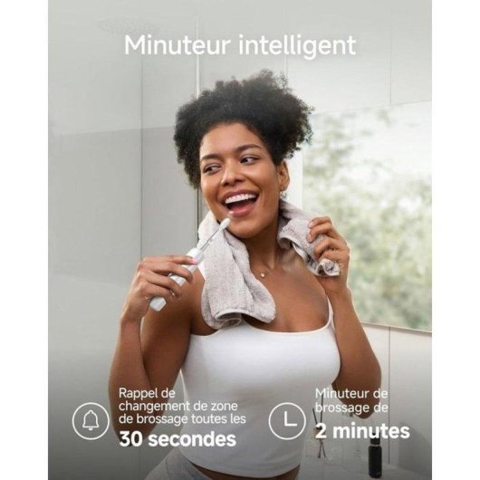 Brosse à Dents Sonique Laifen Wave Pro 2 Modes 3 Intensités Capteur de Pression Étui