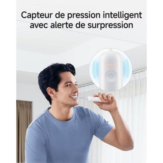 Brosse à Dents Sonique Laifen Wave Pro 2 Modes 3 Intensités Capteur de Pression Étui