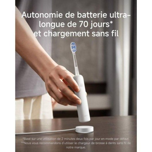 Brosse à Dents Sonique Laifen Wave Pro 2 Modes 3 Intensités Capteur de Pression Étui