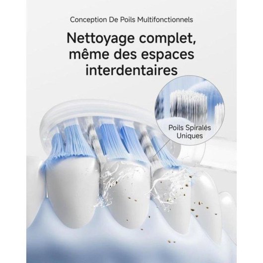 Brosse à Dents Sonique Laifen Wave Pro 2 Modes 3 Intensités Capteur de Pression Étui