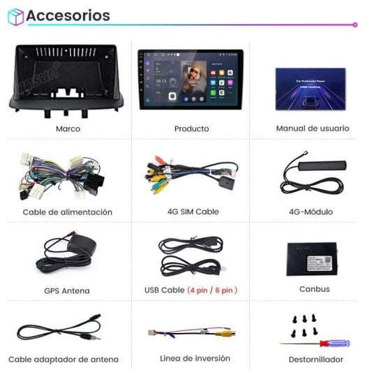 Autoradio JUNSUN V1pro 9 pouces CarPlay Android Auto 4G GPS