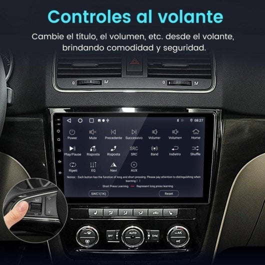 Autoradio JUNSUN 2+64gb Android 15 CarPlay GPS BT SWC Skoda Yeti 5L