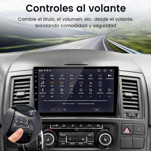 Autoradio JUNSUN 8-core 4+64GB Carplay Android Auto GPS VW T5 Multivan