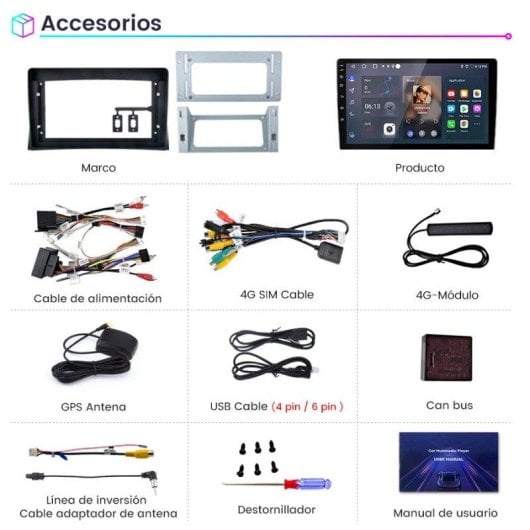 Autoradio JUNSUN 8-core 4+64GB Carplay Android Auto GPS VW T5 Multivan