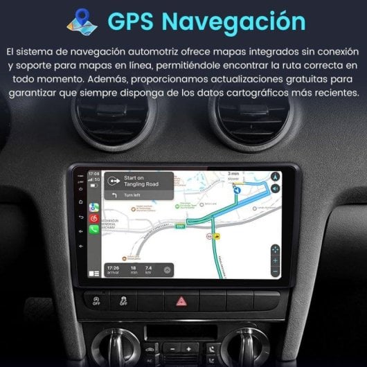 Autoradio JUNSUN Audi A3 8-Core 4+64GB CarPlay Android Auto