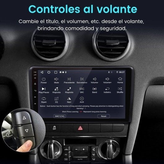 Autoradio JUNSUN Audi A3 8-Core 4+64GB CarPlay Android Auto