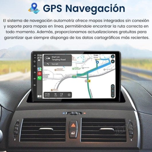Autoradio JUNSUN 4+64GB 8-Core Carplay Android Auto GPS BMW X3 E83