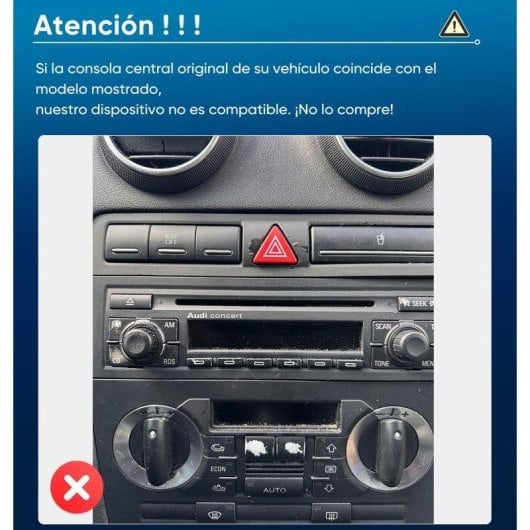 Autoradio JUNSUN 7" Linux CarPlay Android Auto Bluetooth Audi A3 8P 2003-2012