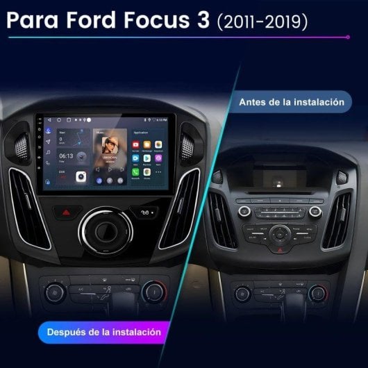 Autoradio JUNSUN Ford Focus 3 Android 15 Carplay GPS Wifi
