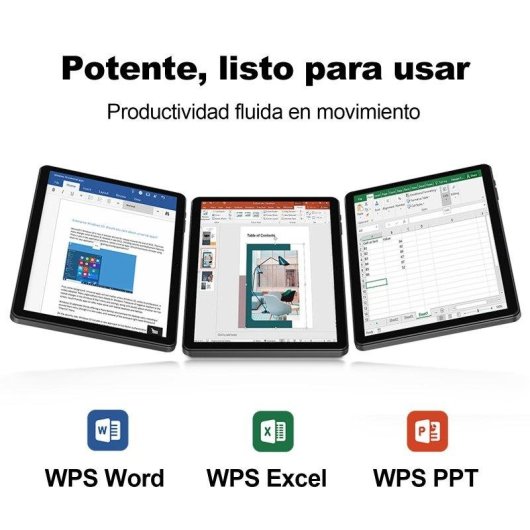 Tablet AMDEVPRO K30 WiFi 10,1" 18GB 256GB Negro con Teclado