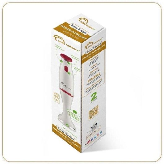 Batidora de mano Little Balance Easy Soupe 400 W cuchillas acero inoxidable