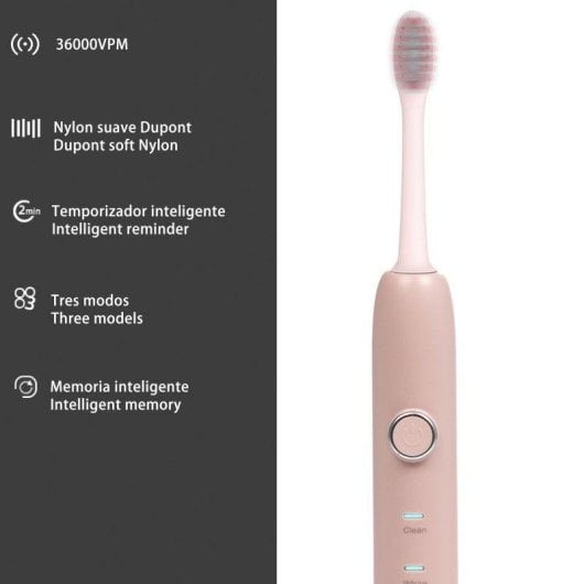 Cepillo de dientes eléctrico Dam Electronics Inductiva Carga inalámbrica 3 Modos Resistente al agua