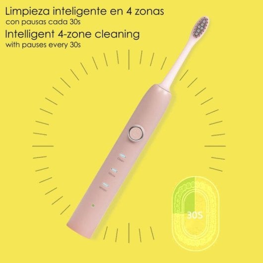 Cepillo de dientes eléctrico Dam Electronics Inductiva Carga inalámbrica 3 Modos Resistente al agua
