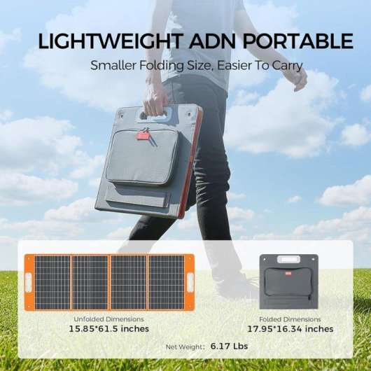 Estação de energia Flashfish E200 151Wh 7 portas AC, DC, USB Carregador solar