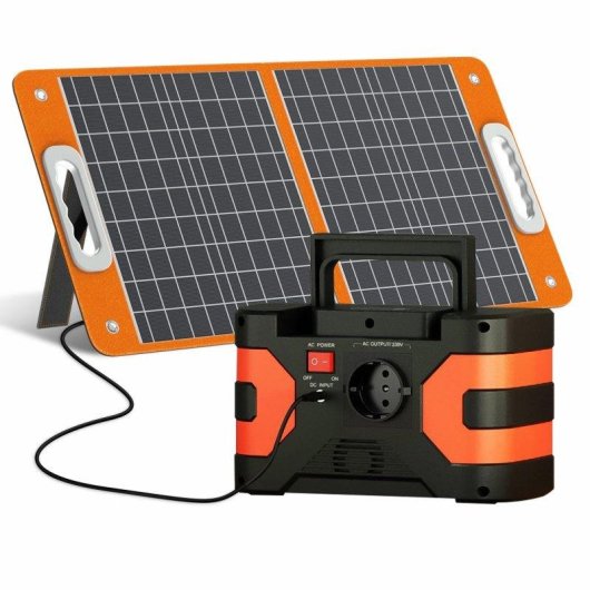 Estação de energia Flashfish Ea200 166Wh 1 AC 3 USB 2 DC Bateria Li-ion Carregador solar