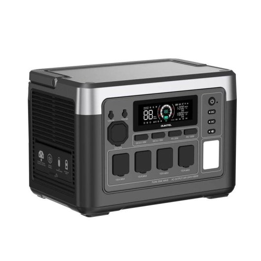 Estação de energia Oukitel P1000e Plus 1024Wh 1800W 1 porta AC Bateria LiFePO4 App