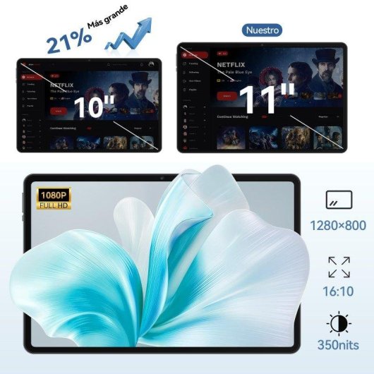 Tablet AMDEVPRO M70 WiFi 11" 18GB 256GB Negro con Teclado