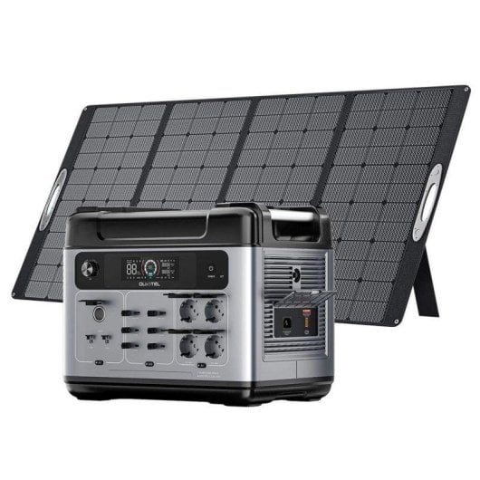 Estación de energía Oukitel P2001 Plus 2048Wh 13 puertos LiFePO4 Pantalla LCD Cargador solar