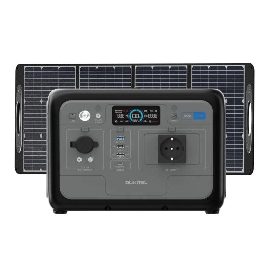 Stazione di energia Oukitel P800e 512Wh 2 porte AC 4 porte USB Batteria LiFePO4