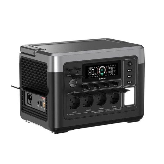 Estação de energia Oukitel P1500 Plus 1536Wh 2 AC, 4 USB Bateria LiFePO4 App
