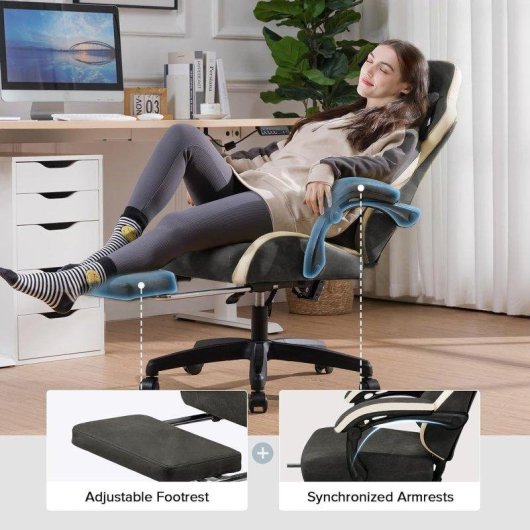 Sedia Gaming GTPLAYER Ergonomica con Poggiapiedi