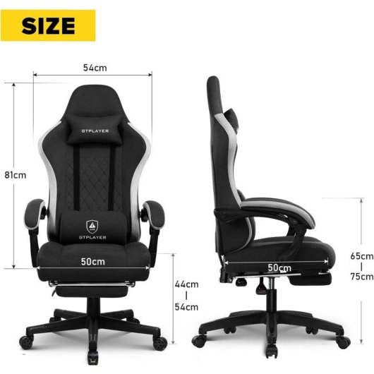Silla gaming GTPLAYER Ergonómica con Apoyapiés y Muelles