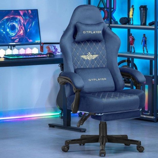 Cadeira Gaming GTPLAYER Ergonomica com Assento de mola