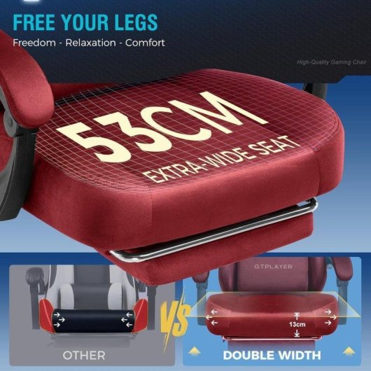 Silla Gaming GTPLAYER Reclinable 150° Reposapiés Tela Transpirable