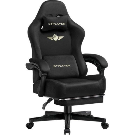 Cadeira de Gaming GTPLAYER 160° Inclinação e Apoio de Pes