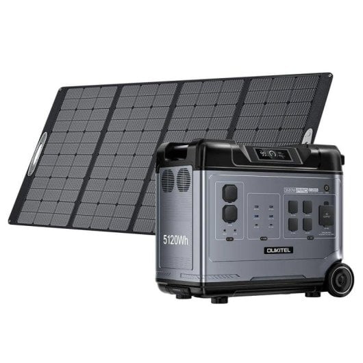 Estación de energía Oukitel P5000 PRO 5120Wh 15 puertos LiFePO4 Control APP Wifi