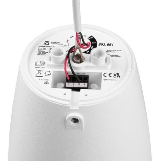 Altavoces Power Dynamics De 2 vías Alámbricos 20 W Blanco con montaje en techo