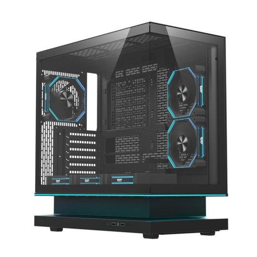 Gabinete PC darkFlash FLOATRON F1 ATX Full Tower 6 Ventoinhas ARGB