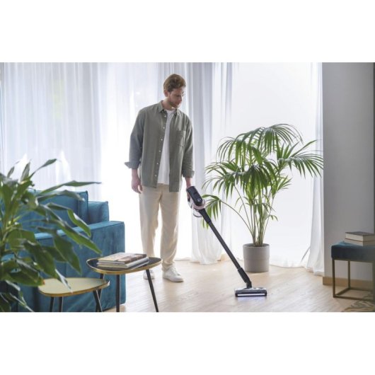 Aspirateur sans Sac Hoover HF416BF 011 240W 30 min Turbo LED Noir Rose