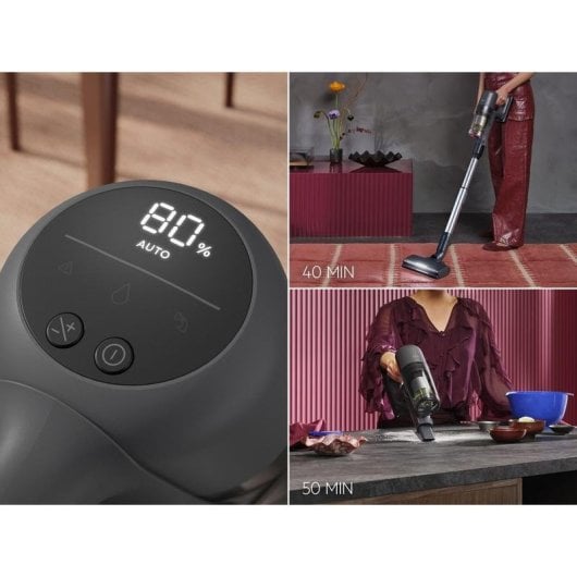 Akku-Staubsauger AEG AP72UB21ES 230W 40 Min Multizyklonisch Grau