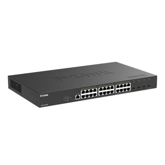 Conmutador de red gestionado D-Link DGS-1250-28XP 24 puertos Gigabit 4 SFP+ PoE