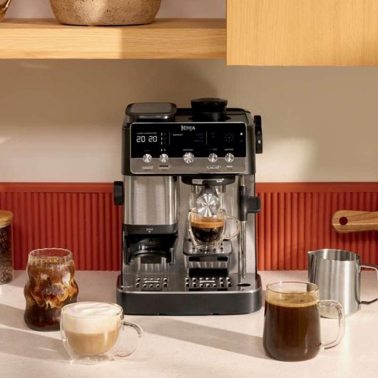 Cafetière expresso semi-automatique Ninja Luxe Café MINI 1,3 L avec moulin intégré