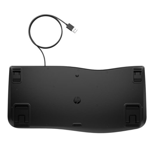 Clavier HP 485 Comfort à membrane avec touches programmables et repose-poignets, résistant aux éclaboussures