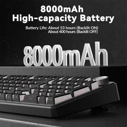 Teclado Aula F99 Pro mecánico inalámbrico silencioso RGB 96% compacto