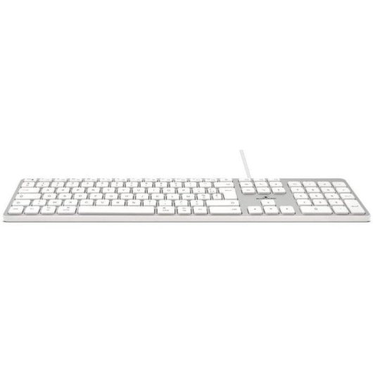 Tastatur Bluestork AZERTY Französisch Weiß USB/USB-C Leise mit Ziffernblock