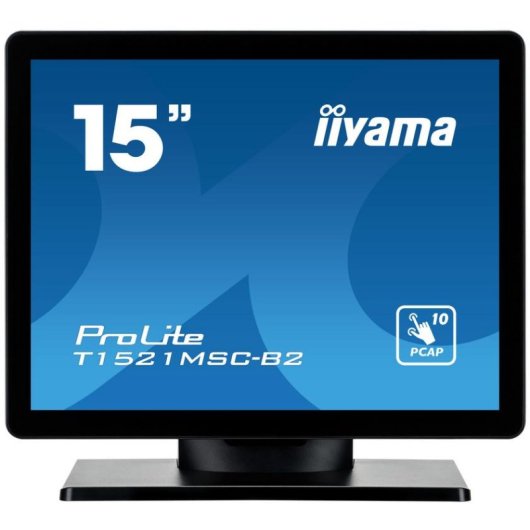 Monitor PC iiyama ProLite T1521MSC-B2 15" XGA LED TN Touch Speaker VESA 8ms
