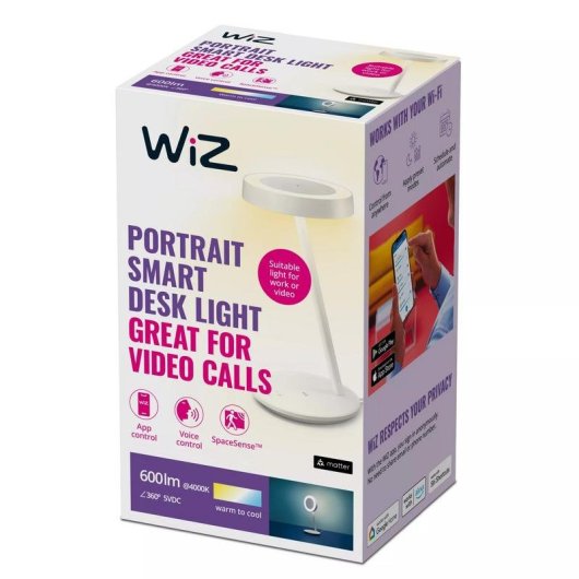 Lampada da tavolo WiZ Portrait regolabile WiFi/Bluetooth